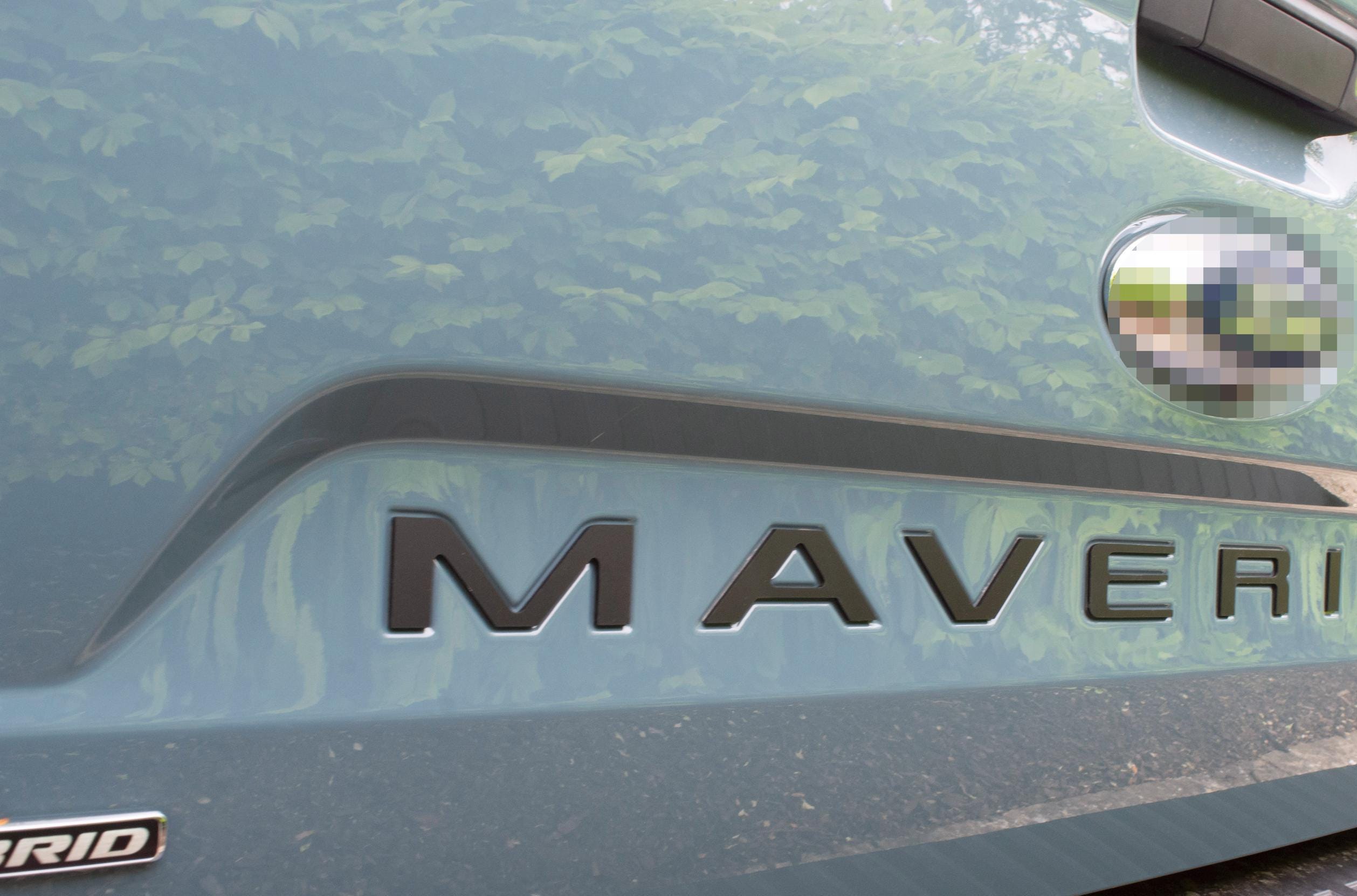 Matte Black Raised Badges Fits 2022-2025 Ford Maverick Tailgate Letters ABS Plastic Insert Decals - Durable Raised Badge Kit