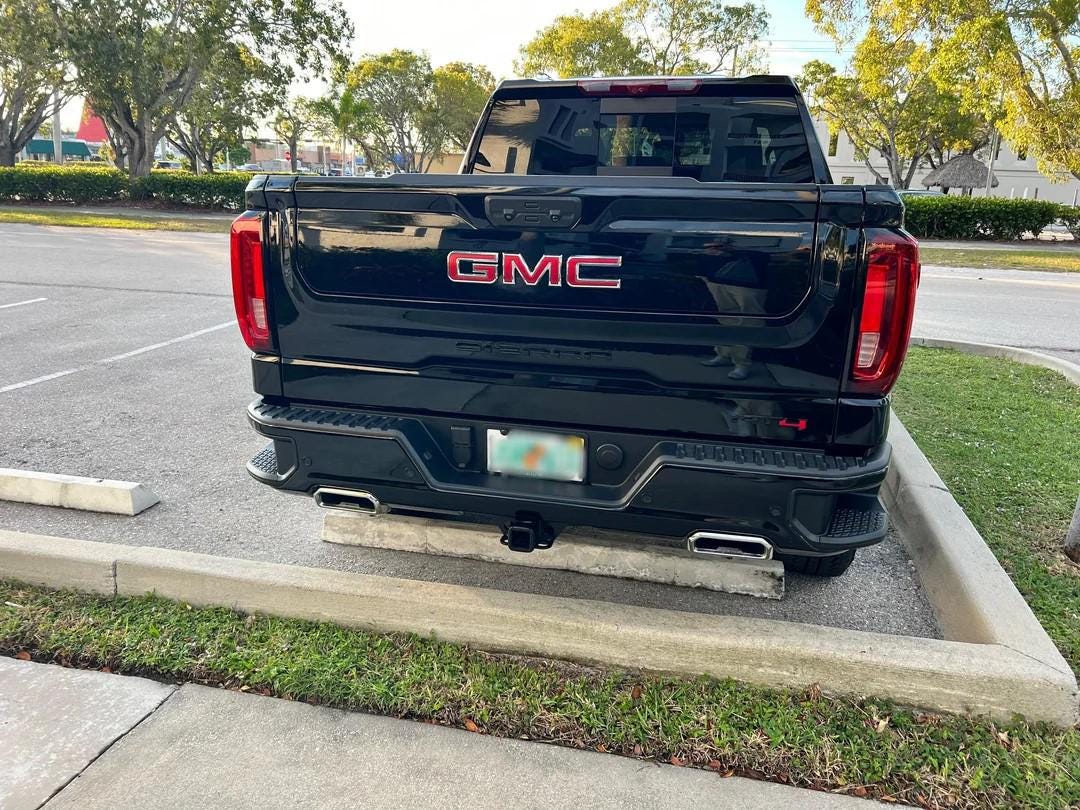 Doors Tailgate Gloss Black Emblem Overlay 2019-2025 GMC Sierra 1500 2500HD 3500HD SLE SLT