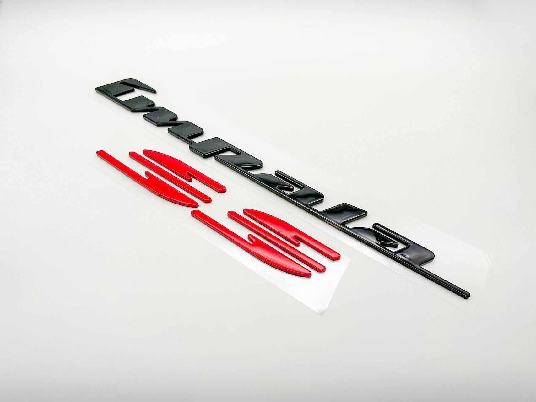 Custom 1/4" Thick Impala SS side Emblem Badge with Adhesive - Size Impala 15.1" L. SS 9.1“ L - ABS Plastic