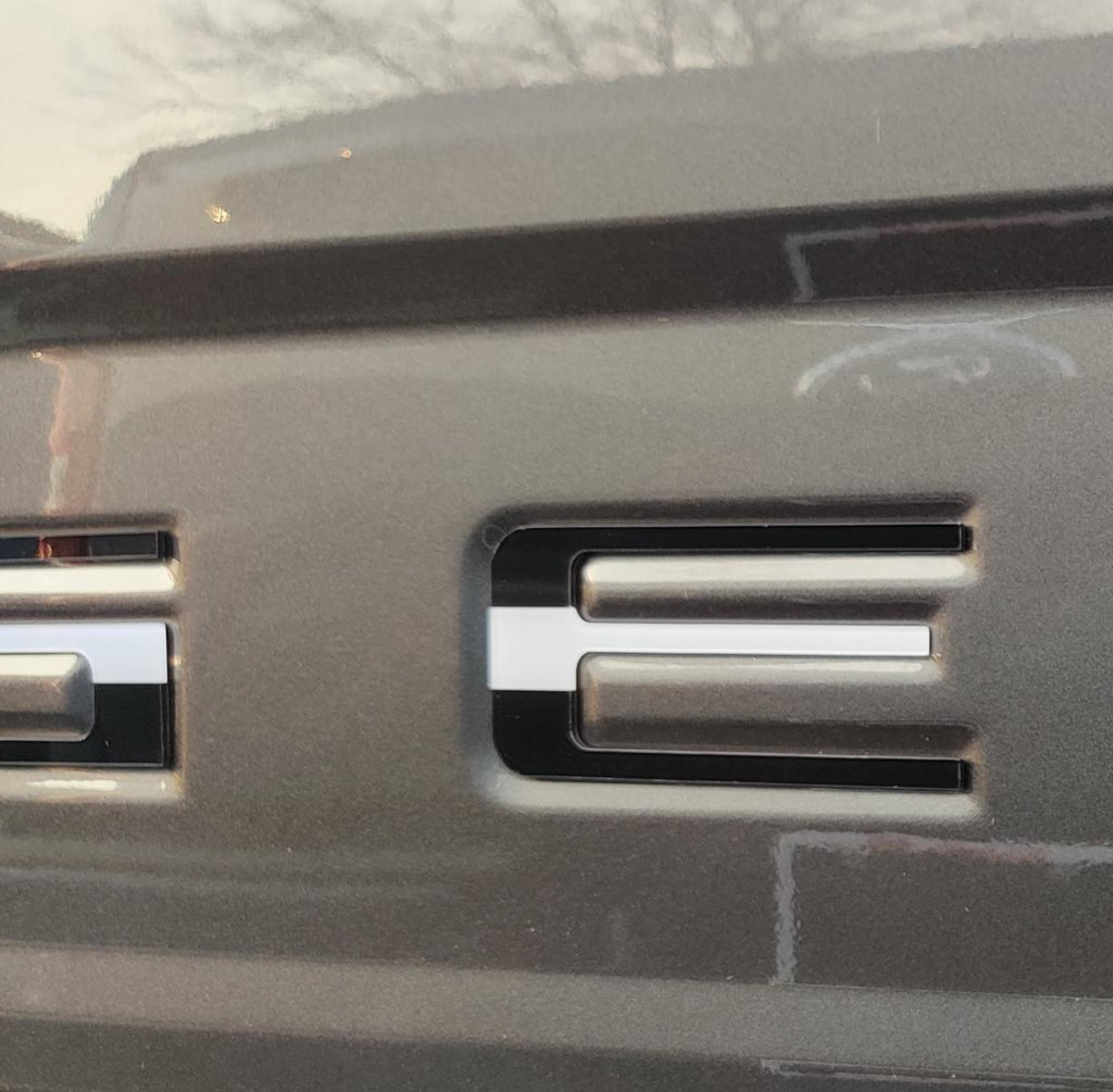 Black Flag Raised Tailgate Insert Letters Tailgate Letters Insert Plastic ABS Badge Fits 2019-2026 Ford Ranger Tailgate