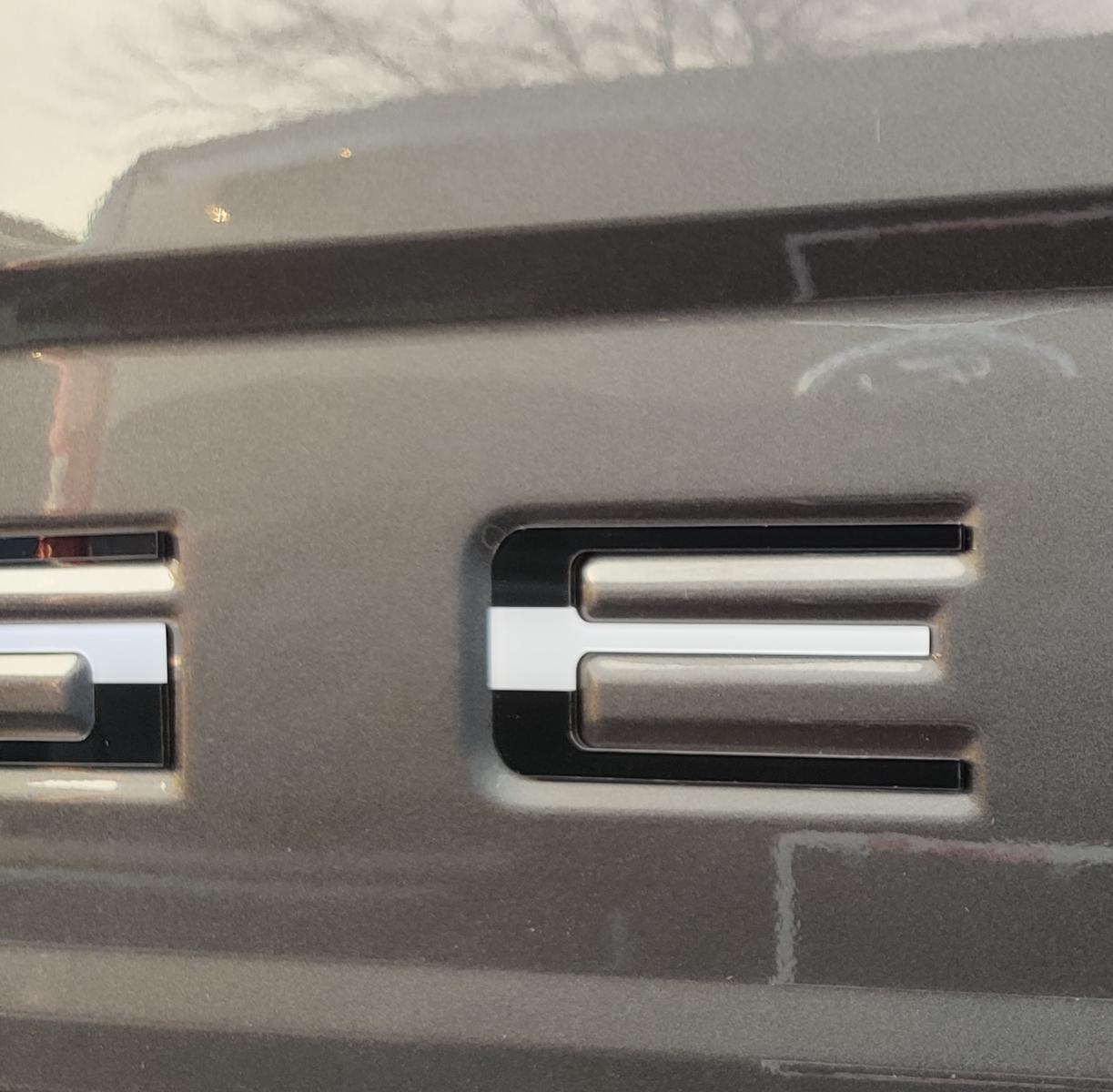 Black Flag Raised Tailgate Insert Letters Tailgate Letters Insert Plastic ABS Badge Fits 2019-2026 Ford Ranger Tailgate