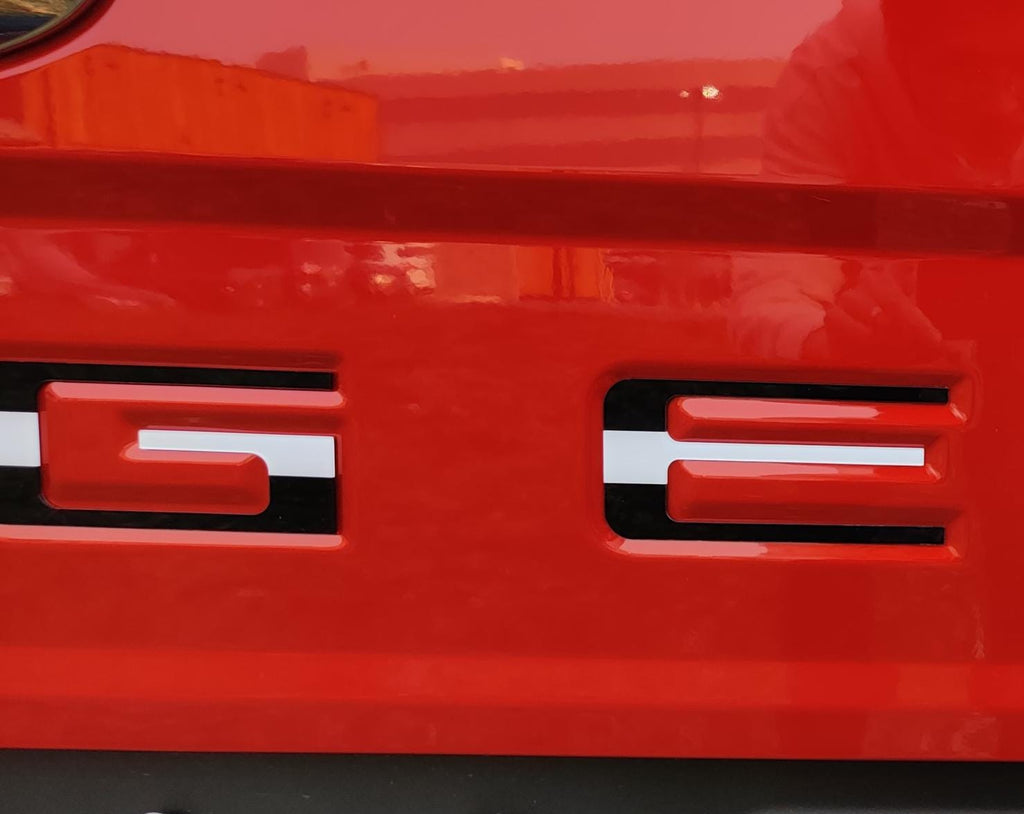 Black Flag Raised Tailgate Insert Letters Tailgate Letters Insert Plastic ABS Badge Fits 2019-2026 Ford Ranger Tailgate