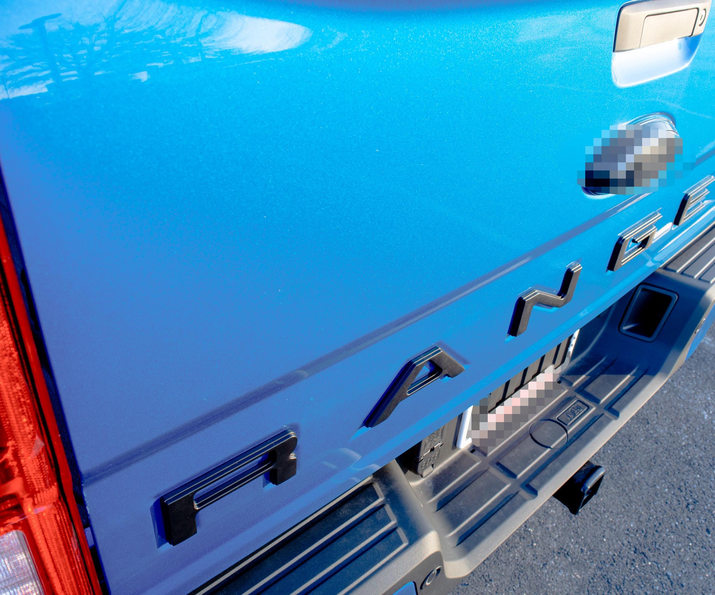 Double Layer Matte Black Raised Tailgate Insert Letters Tailgate Letters Insert Plastic ABS Badge Fits 2019-2023 Ford Ranger Tailgate