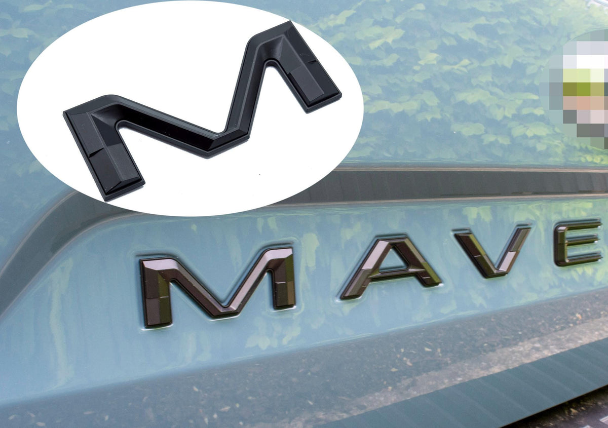 Matte Black Fits 2022-2025 Ford Maverick Tailgate Letters ABS Plastic Insert Decals - Durable Raised Badge Kit