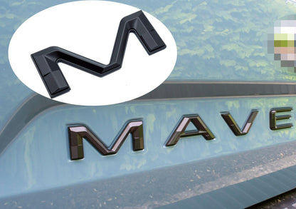Matte Black Fits 2022-2025 Ford Maverick Tailgate Letters ABS Plastic Insert Decals - Durable Raised Badge Kit