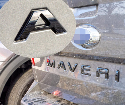 0.3in Raised Badges Fits 2022-2025 Ford Maverick Tailgate Letters ABS Plastic Insert Decals - Durable Raised Badge Kit