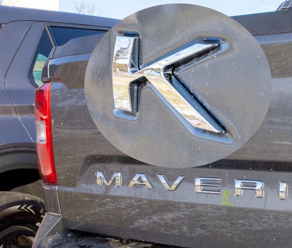 0.3in Raised Badges Fits 2022-2025 Ford Maverick Tailgate Letters ABS Plastic Insert Decals - Durable Raised Badge Kit