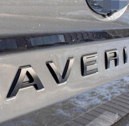Matte Black 0.3in Raised Badges Fits 2022-2025 Ford Maverick Tailgate Letters ABS Plastic Insert Decals - Durable Raised Badge Kit