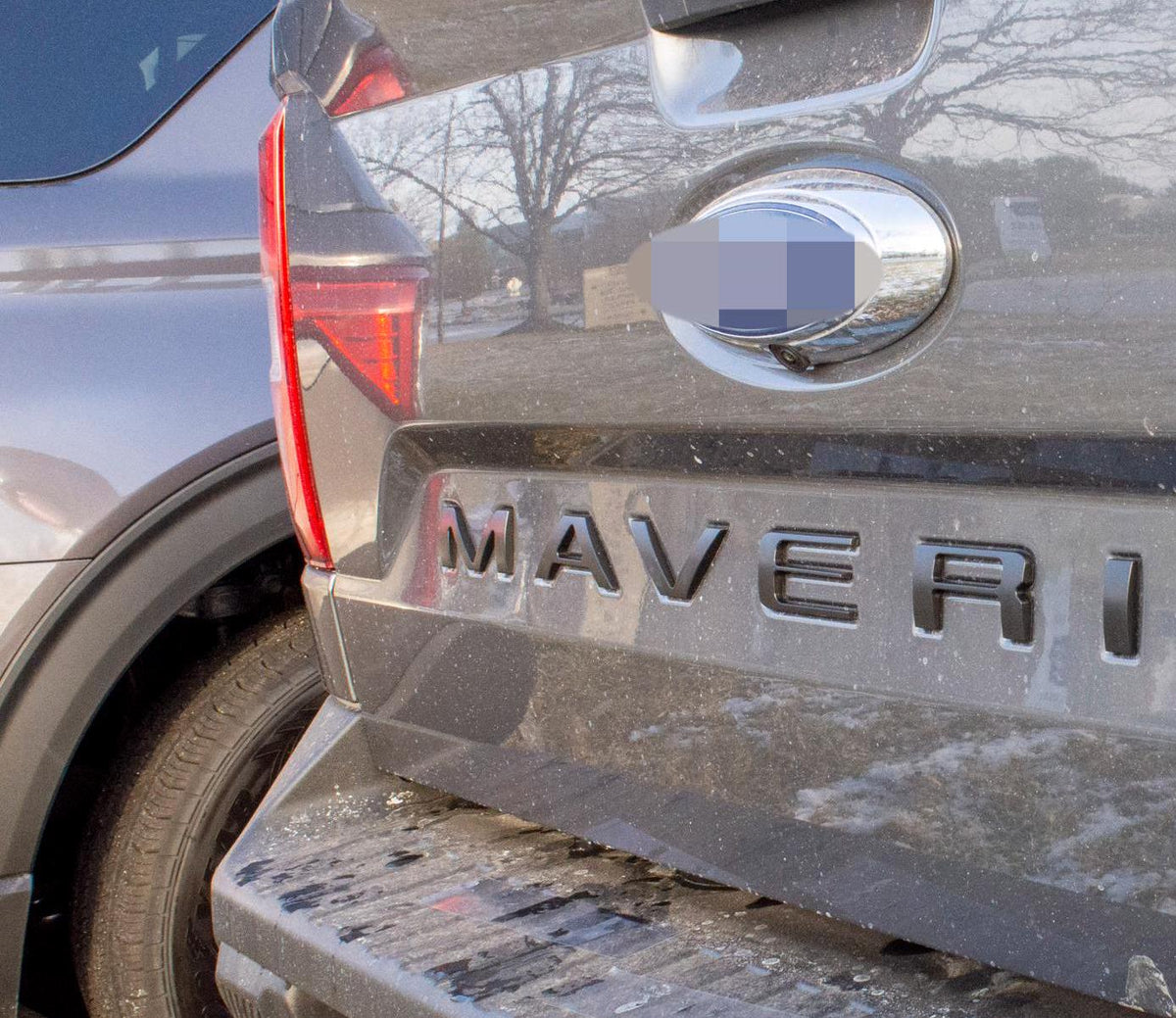 Matte Black 0.3in Raised Badges Fits 2022-2025 Ford Maverick Tailgate Letters ABS Plastic Insert Decals - Durable Raised Badge Kit