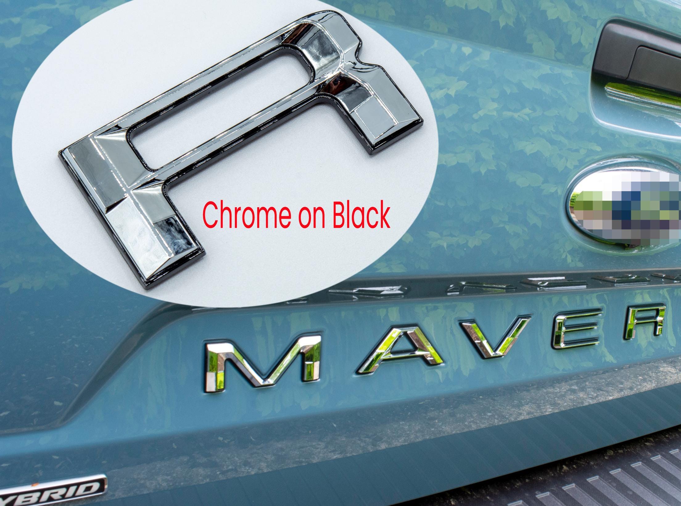 Fits 2022-2025 Ford Maverick Tailgate Letters ABS Plastic Insert Decals - Durable Raised Badge Kit