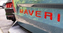 Red Raised Badges Fits 2022-2025 Ford Maverick Tailgate Letters ABS Plastic Insert Decals - Durable Raised Badge Kit