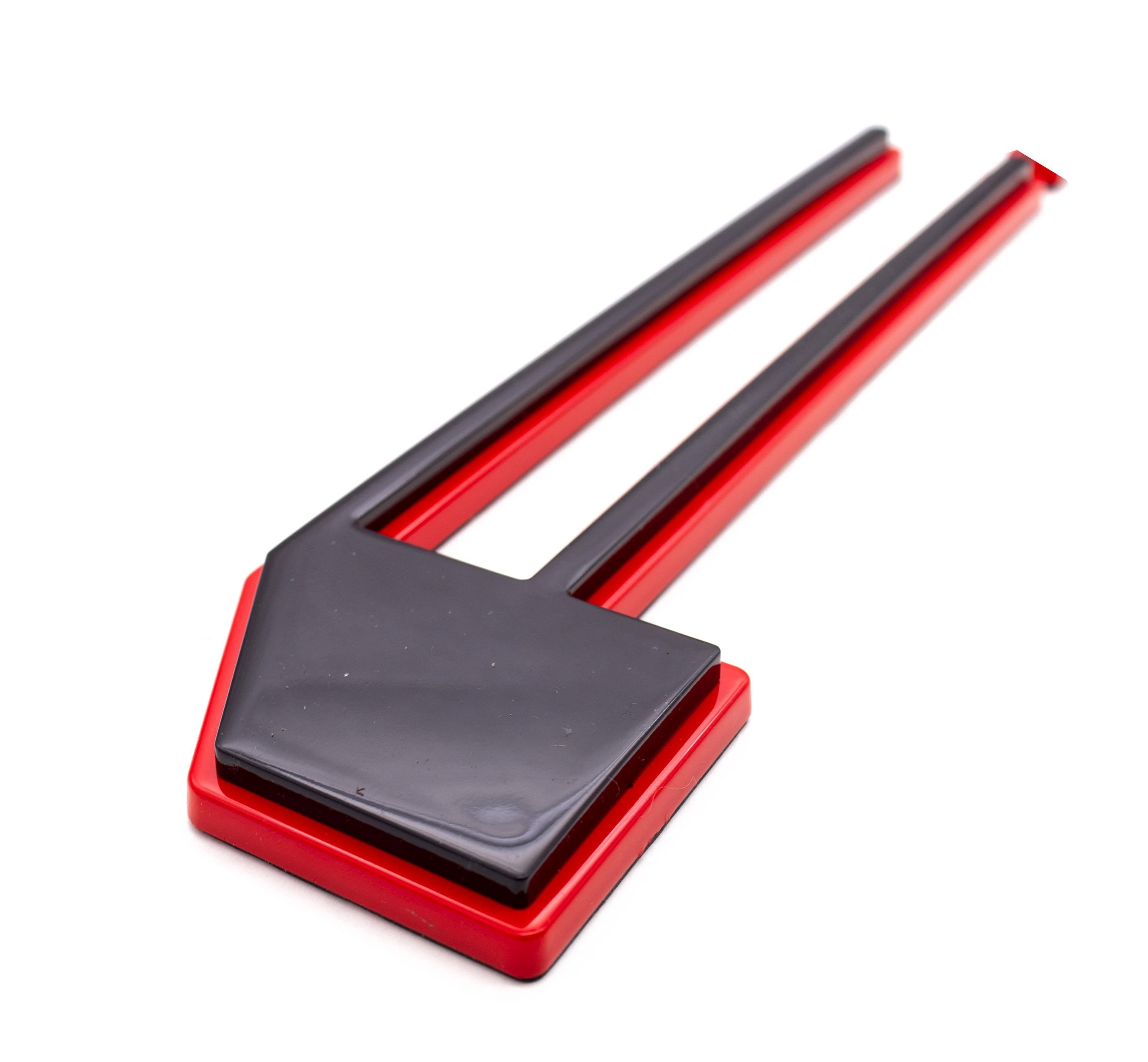 Black on Red Raised Tailgate Insert Letters Tailgate Letters Insert Plastic ABS Badge Fits 2018-2020 Ford F-150 F150 Tailgate