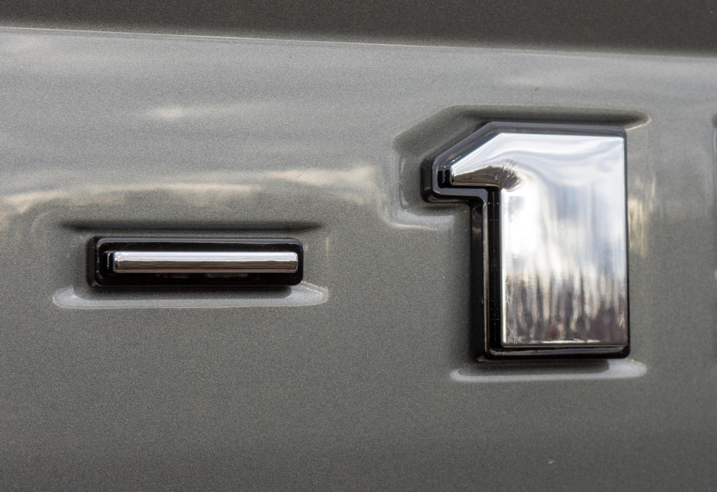 Chrome on Black Raised Tailgate Insert Letters Tailgate Letters Insert Plastic ABS Badge Fits 2018-2020 Ford F-150 F150 Tailgate