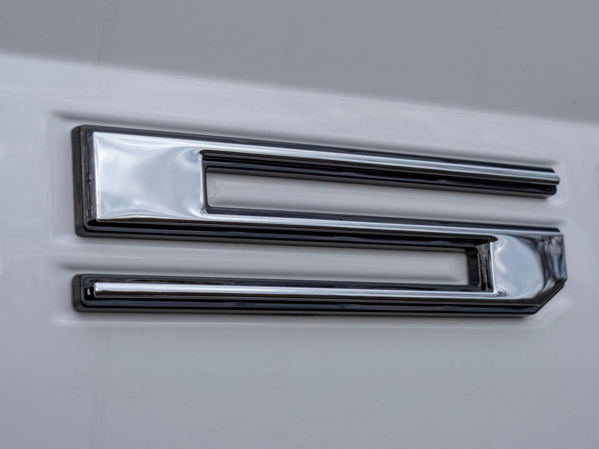 Chrome on Black Raised Tailgate Insert Letters Tailgate Letters Insert Plastic ABS Badge Fits 2018-2020 Ford F-150 F150 Tailgate