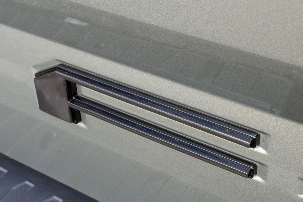 Gray on Black Raised Tailgate Insert Letters Tailgate Letters Insert Plastic ABS Badge Fits 2018-2020 Ford F-150 F150 Tailgate