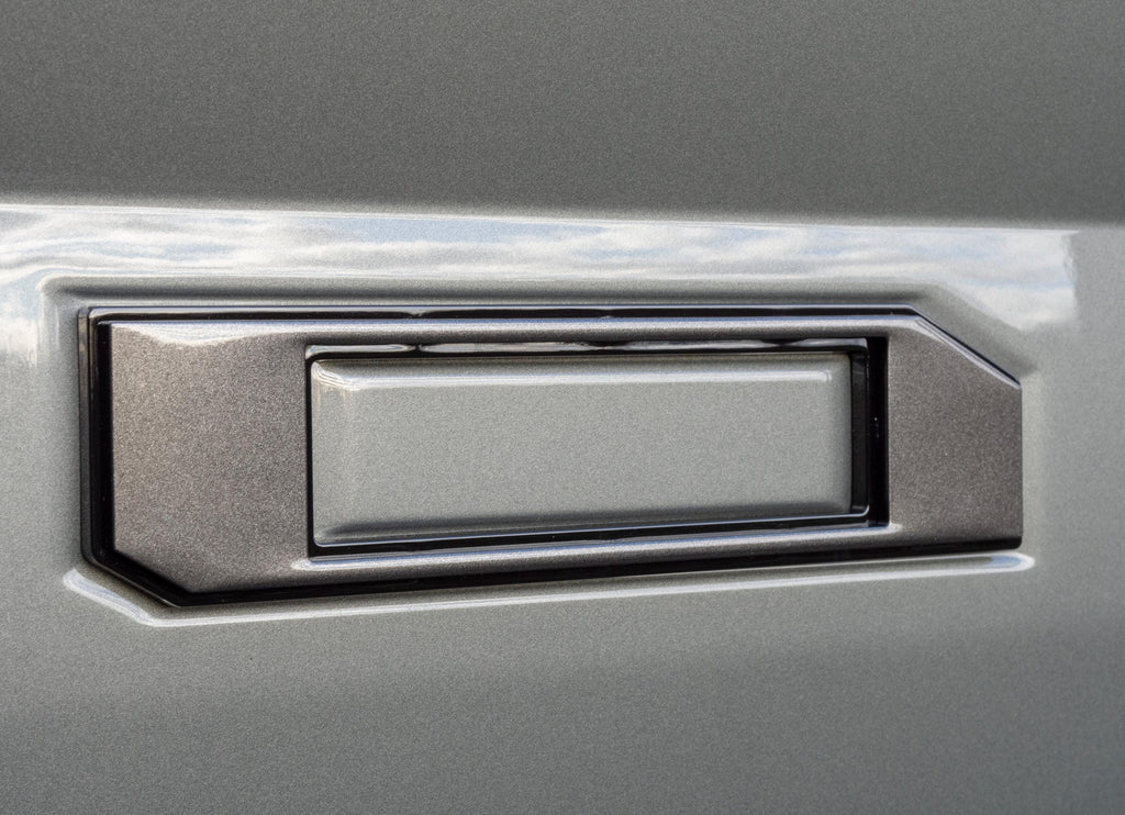 Gray on Black Raised Tailgate Insert Letters Tailgate Letters Insert Plastic ABS Badge Fits 2018-2020 Ford F-150 F150 Tailgate