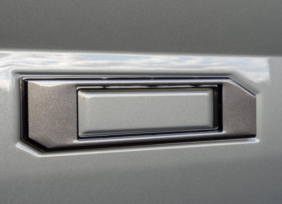 Gray on Black Raised Tailgate Insert Letters Tailgate Letters Insert Plastic ABS Badge Fits 2018-2020 Ford F-150 F150 Tailgate