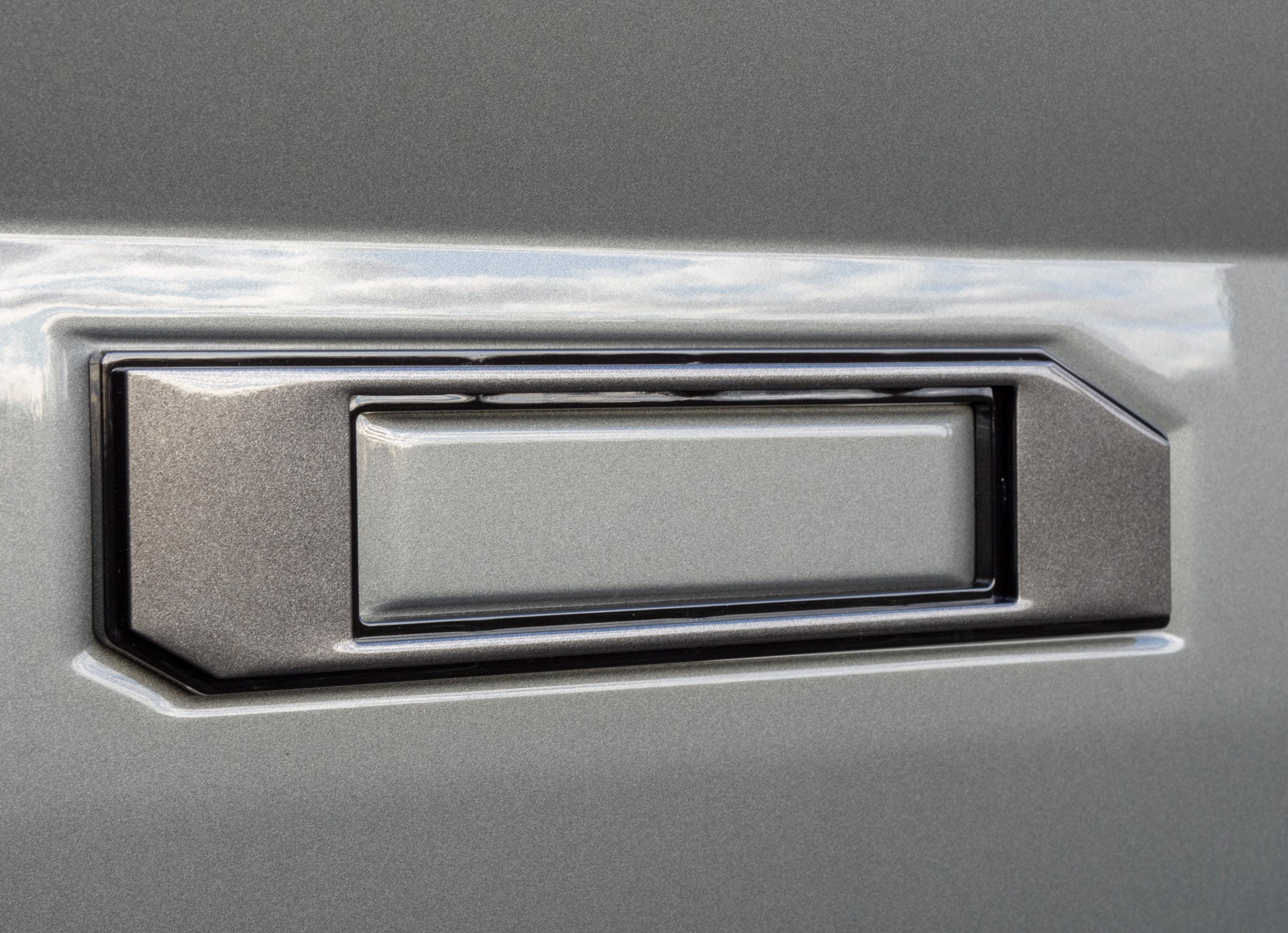 Gray on Black Raised Tailgate Insert Letters Tailgate Letters Insert Plastic ABS Badge Fits 2018-2020 Ford F-150 F150 Tailgate