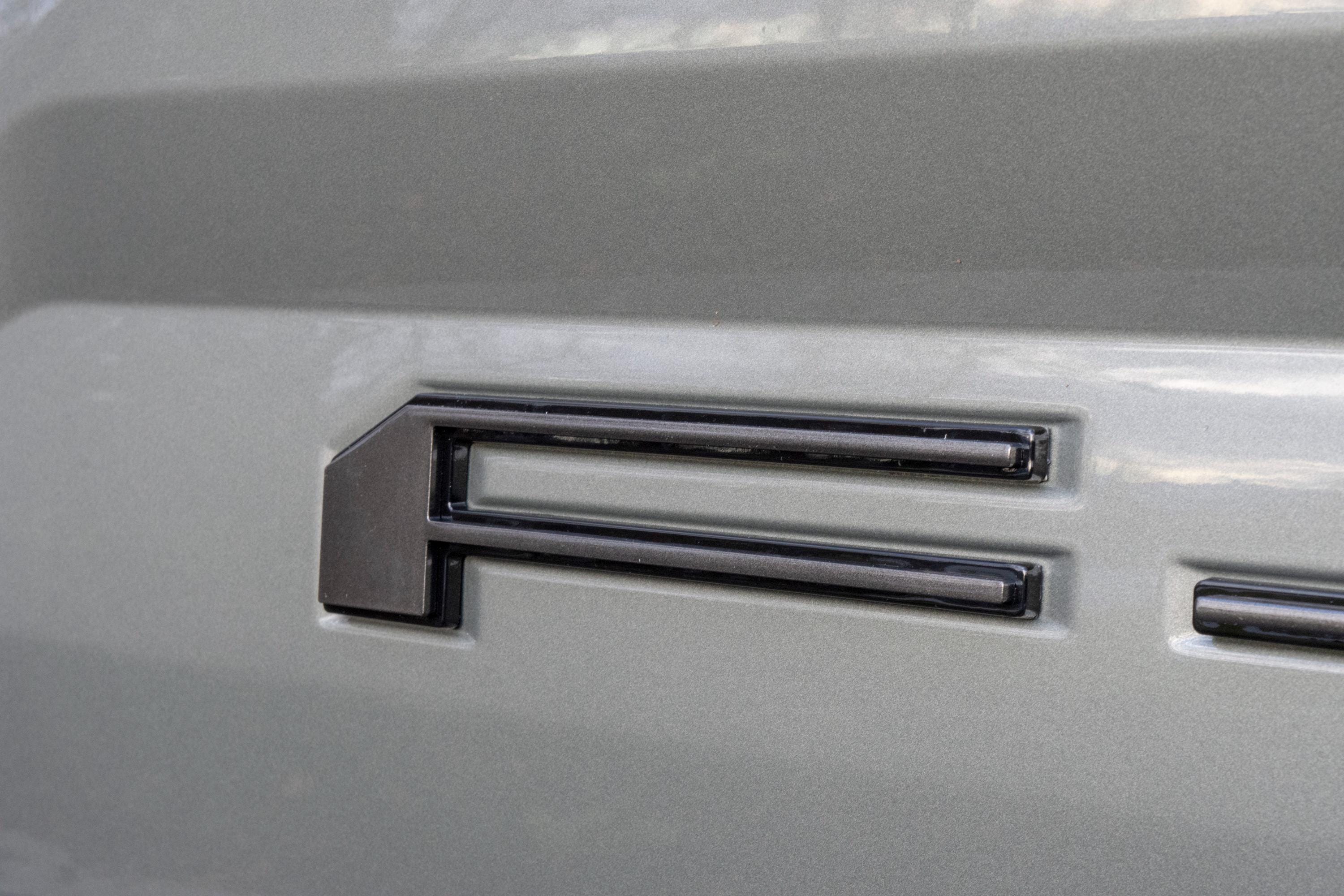 Gray on Black Raised Tailgate Insert Letters Tailgate Letters Insert Plastic ABS Badge Fits 2018-2020 Ford F-150 F150 Tailgate