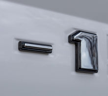 Chrome on Black Raised Tailgate Insert Letters Tailgate Letters Insert Plastic ABS Badge Fits 2018-2020 Ford F-150 F150 Tailgate