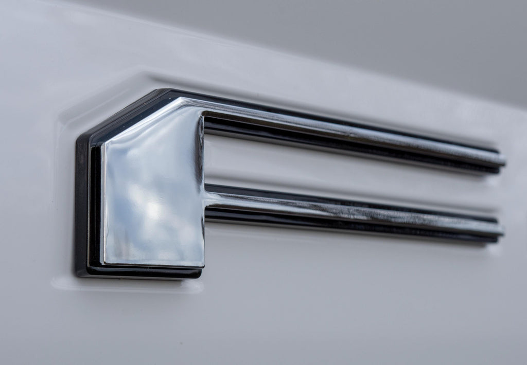 Chrome on Black Raised Tailgate Insert Letters Tailgate Letters Insert Plastic ABS Badge Fits 2018-2020 Ford F-150 F150 Tailgate