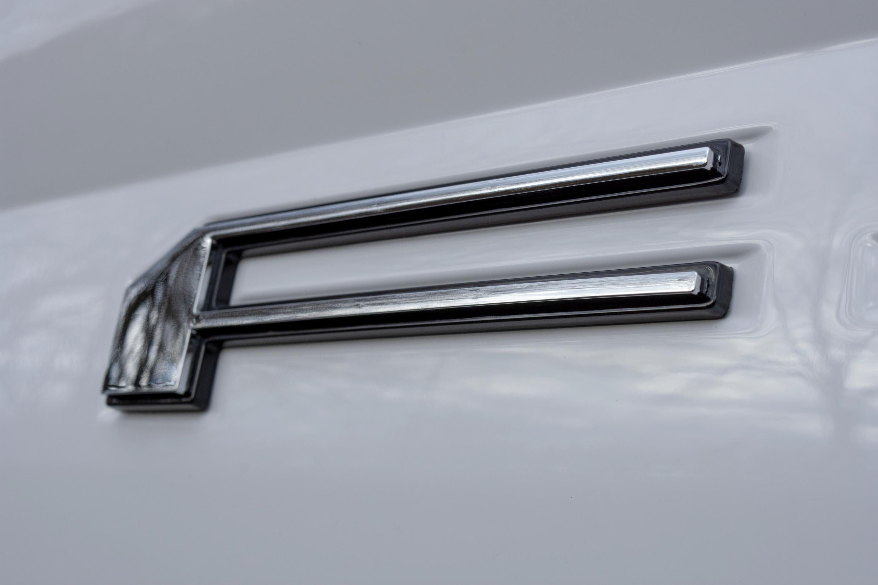 Chrome on Black Raised Tailgate Insert Letters Tailgate Letters Insert Plastic ABS Badge Fits 2018-2020 Ford F-150 F150 Tailgate