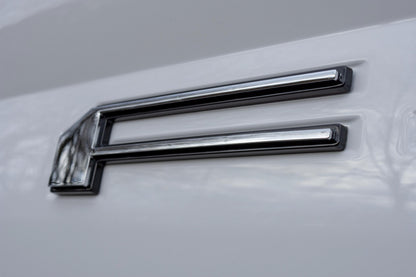 Chrome on Black Raised Tailgate Insert Letters Tailgate Letters Insert Plastic ABS Badge Fits 2018-2020 Ford F-150 F150 Tailgate