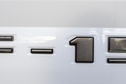 Gray on Black Raised Tailgate Insert Letters Tailgate Letters Insert Plastic ABS Badge Fits 2018-2020 Ford F-150 F150 Tailgate