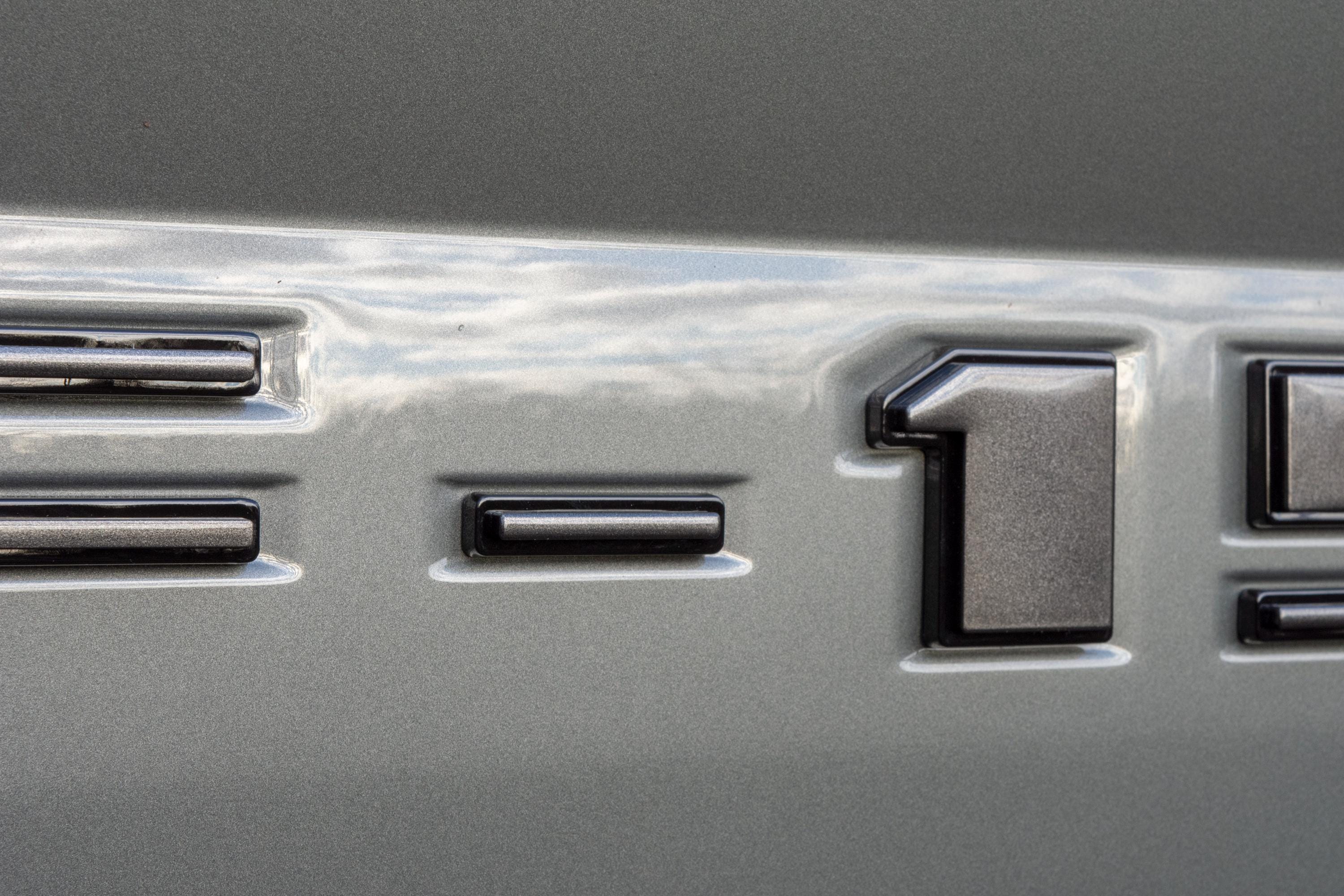 Gray on Black Raised Tailgate Insert Letters Tailgate Letters Insert Plastic ABS Badge Fits 2018-2020 Ford F-150 F150 Tailgate