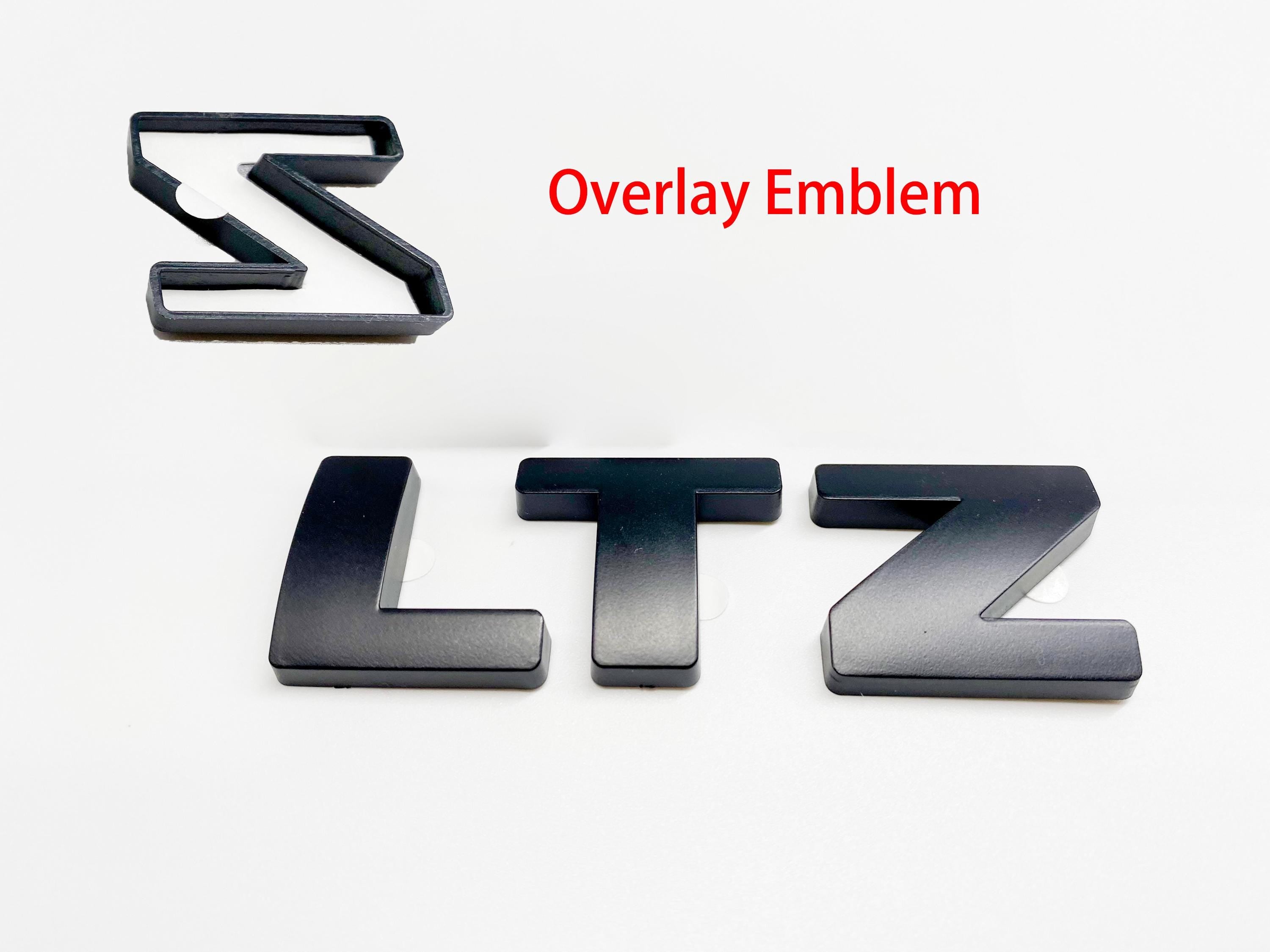 5PC Matte black Door Rear TAHOE LT OVERLAY Emblems Letters 2007-2020 Chevrolet Tahoe