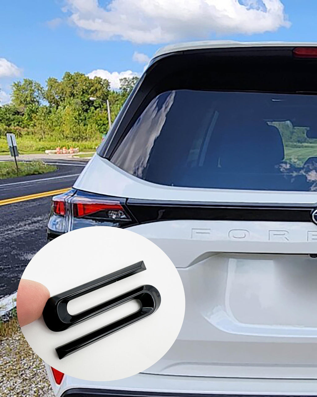 Premium design ABS Plastic Rear Tailgate Liftgate Hatch Letter Inserts compatible with 2025 and up Subaru Forester- Not Thin Vinyl Decals