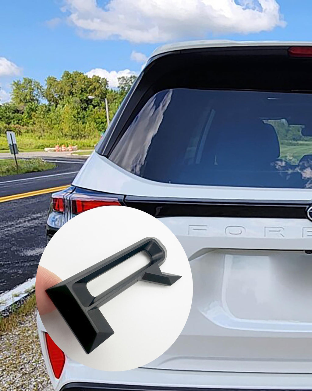 Premium design ABS Plastic Rear Tailgate Liftgate Hatch Letter Inserts compatible with 2025 and up Subaru Forester- Not Thin Vinyl Decals
