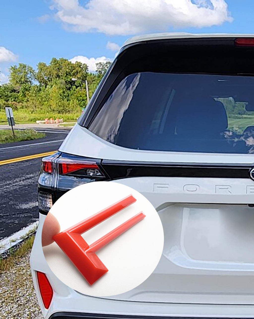 Premium design ABS Plastic Rear Tailgate Liftgate Hatch Letter Inserts compatible with 2025 and up Subaru Forester- Not Thin Vinyl Decals