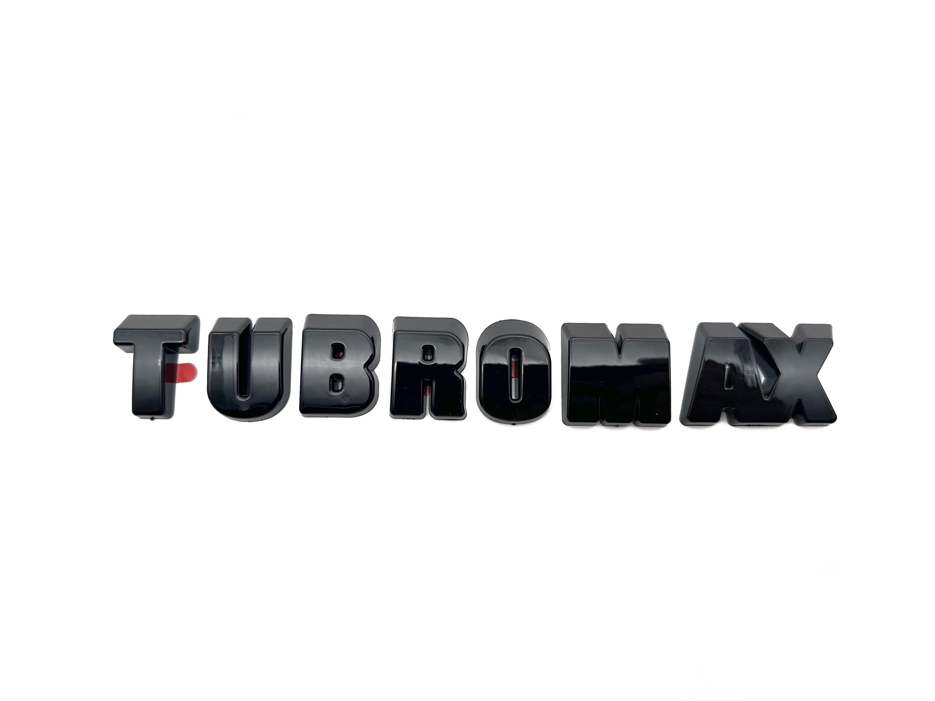 Black Silverado TurboMax LT LTZ Custom Overlay Letters Emblem - Fits 2019-2025 Chevrolet Chevy Silverado 1500