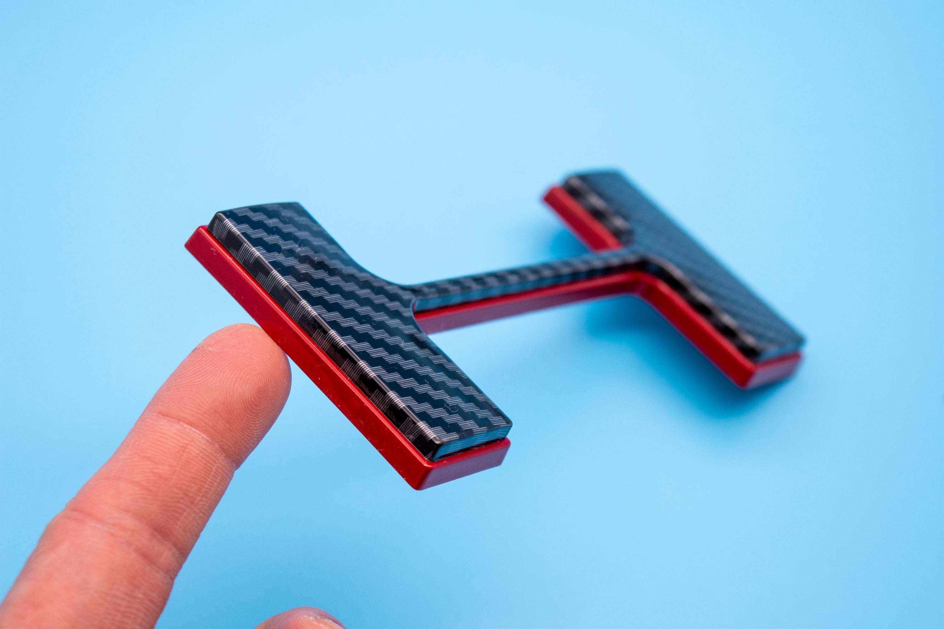 Black Fiber with Red outline Premium 3D Raised Coated Tailgate Letter Inserts Decals Fit With Chevrolet Silverado 2019-2024 Model