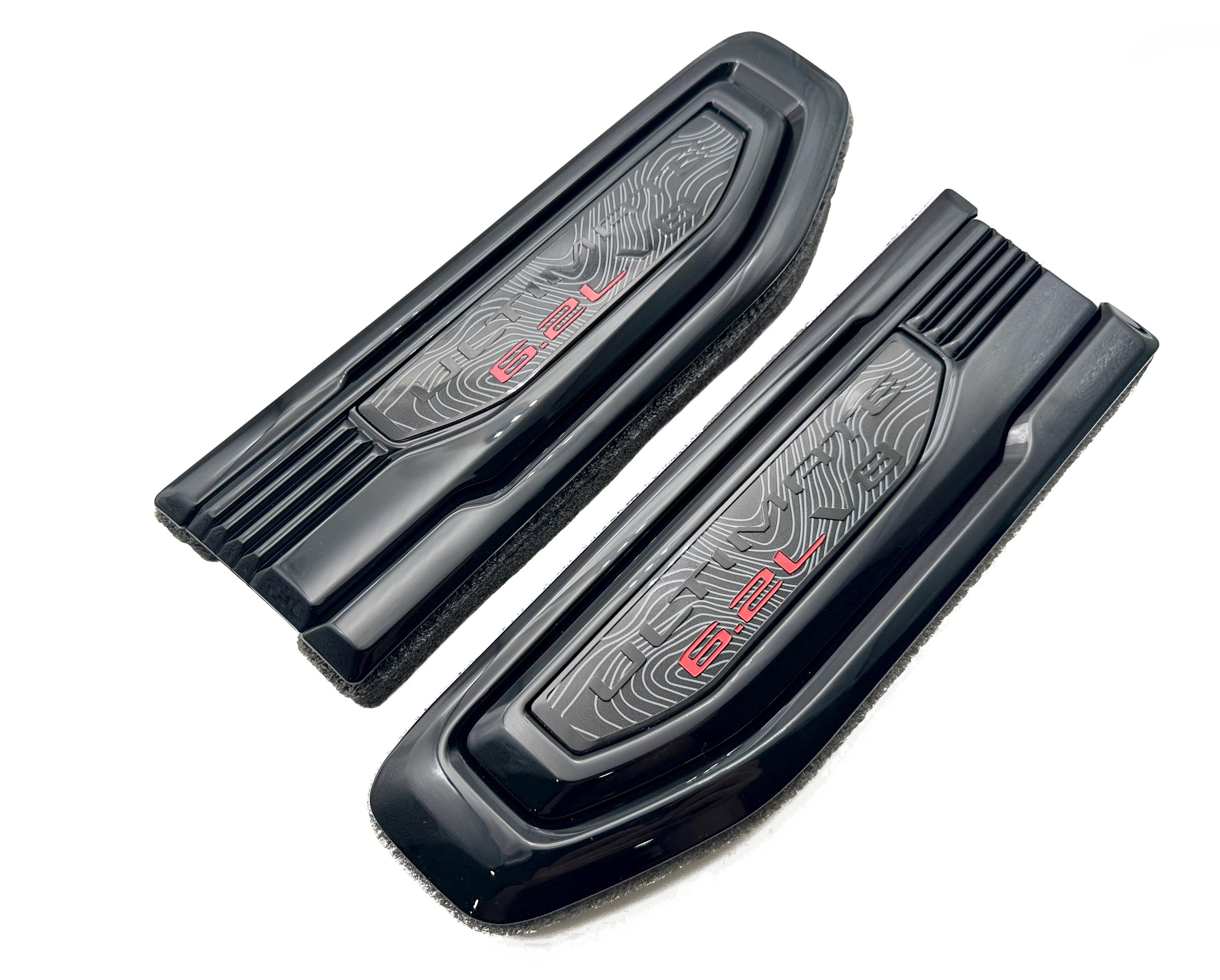 Black emblem Fit For 19-24 GMC Sierra 1500 5.3L V8 6.2L V8 Duramax Fender Vent Emblem Kit Black 86532094