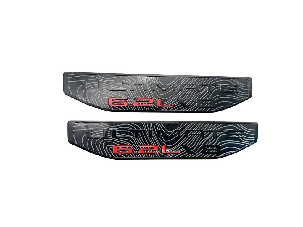 Black emblem Fit For 19-25 GMC Sierra 1500 6.2L V8 Ultimate Fender Vent Emblem Kit Black 86532094