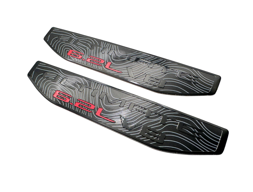 Black emblem Fit For 19-24 GMC Sierra 1500 5.3L V8 6.2L V8 Duramax Fender Vent Emblem Kit Black 86532094