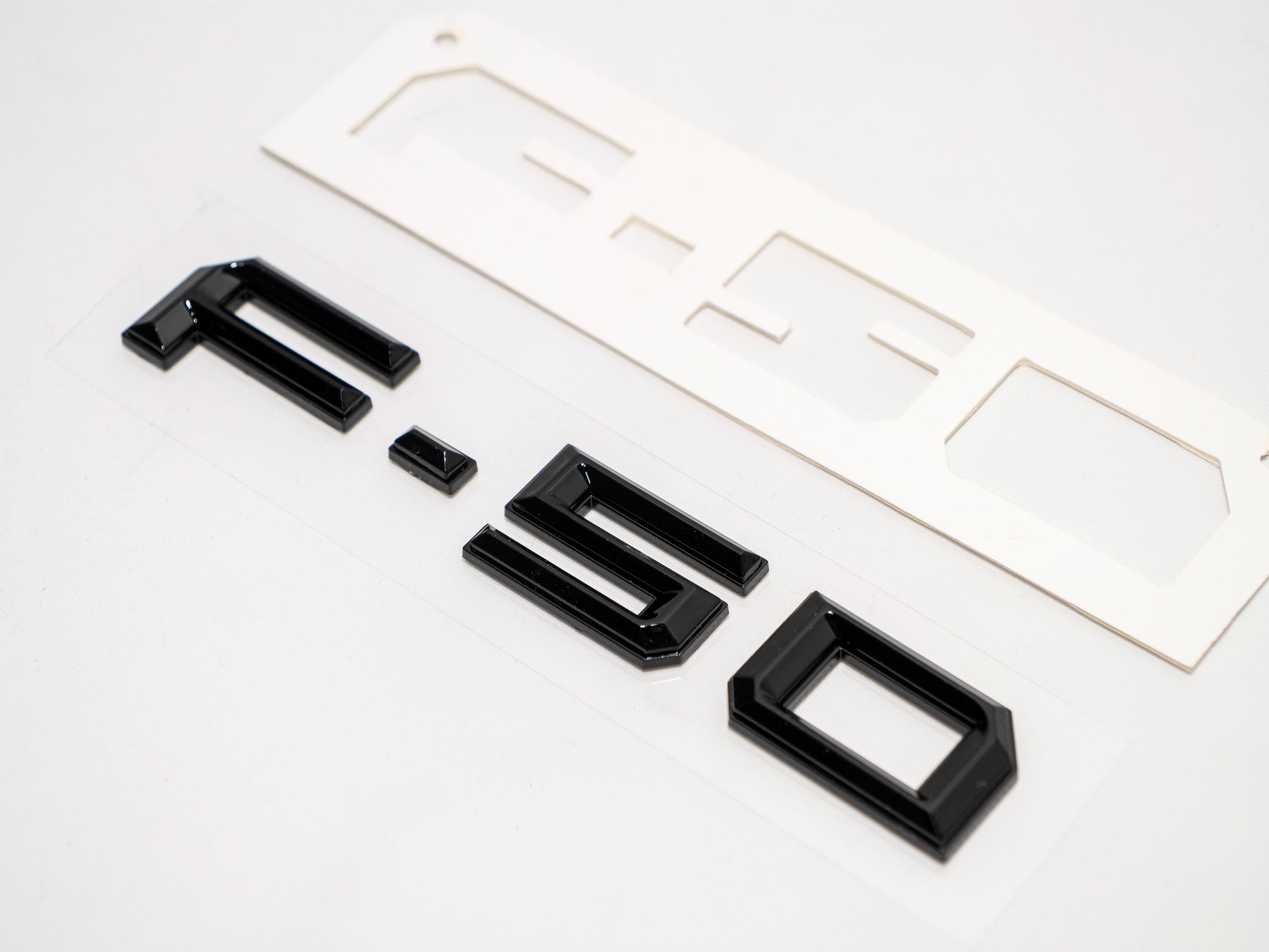 F-50 Tailgate Fender Emblem Decal for Ford Maverick 2021–2025 – 3D Dual Layer Letters