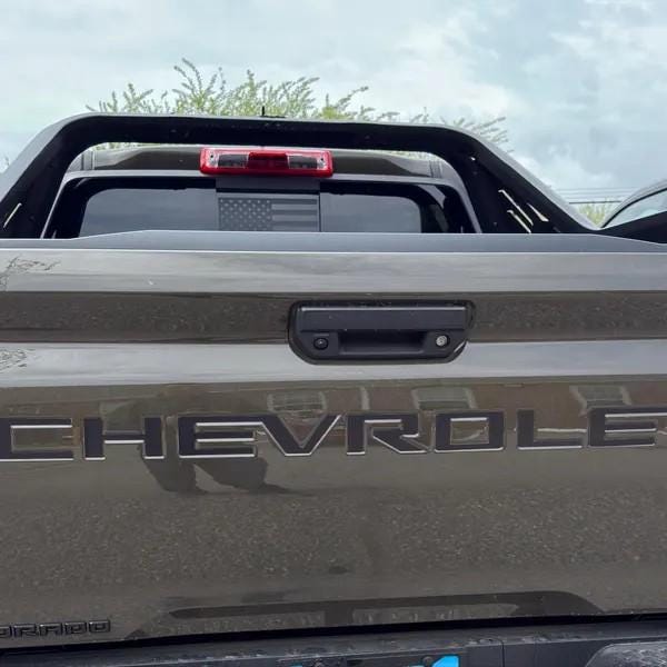 Black 3D Raised Coated Tailgate Letter Inserts Decals Fit With Chevrolet Colorado 2021-2022 2023 -2025  Model