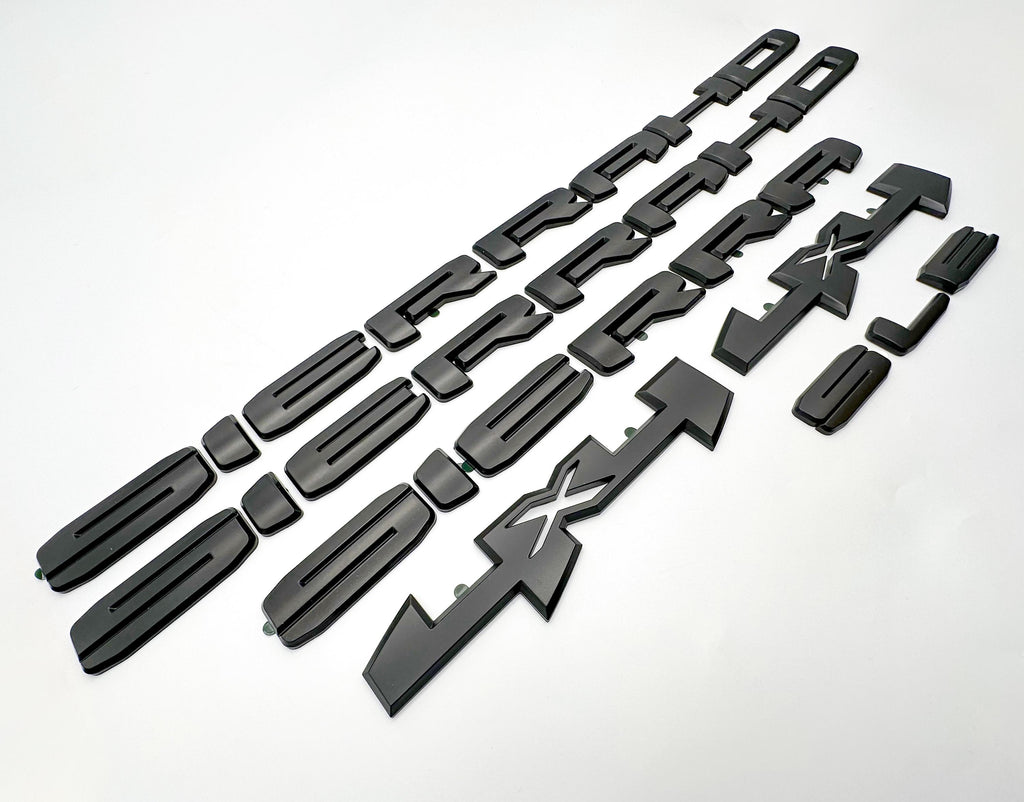 Doors Tailgate Gloss Black Emblem Overlay 2020-2023 GMC Sierra 2500HD 3500HD SLT SLE  4X4