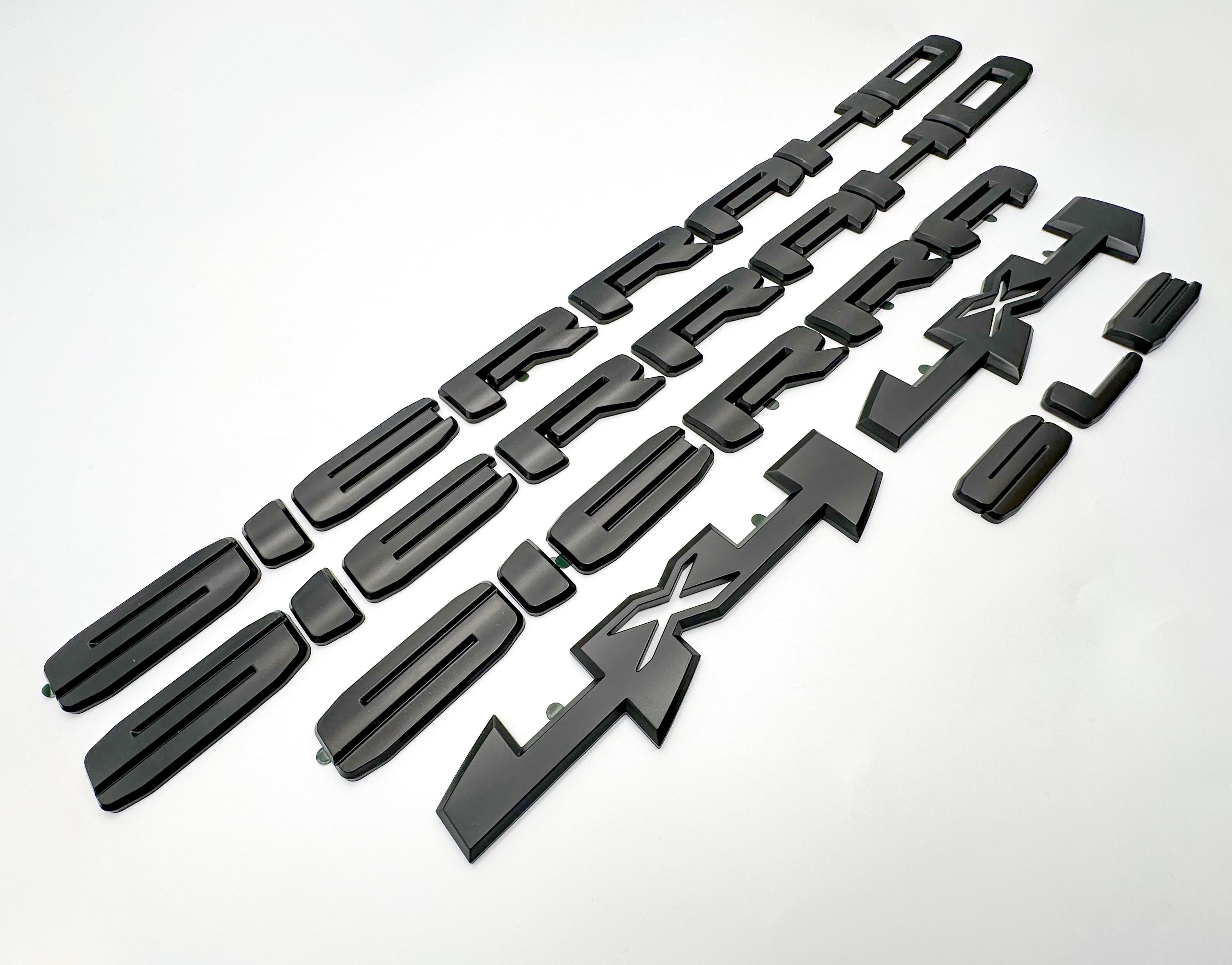 Doors Tailgate Gloss Black Emblem Overlay 2020-2023 GMC Sierra 2500HD 3500HD SLT SLE  4X4