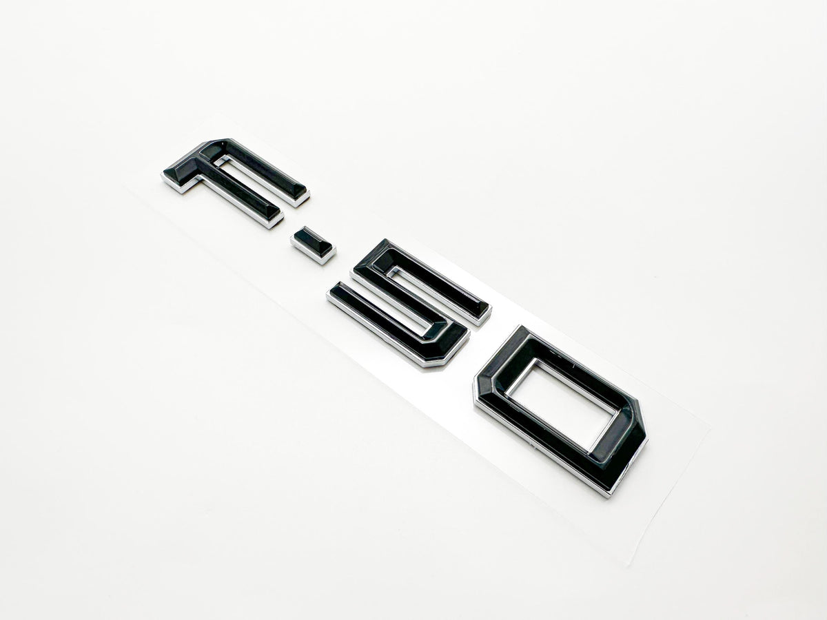 F-50 Tailgate Fender Emblem Decal for Ford Maverick 2021–2025 – 3D Dual Layer Letters