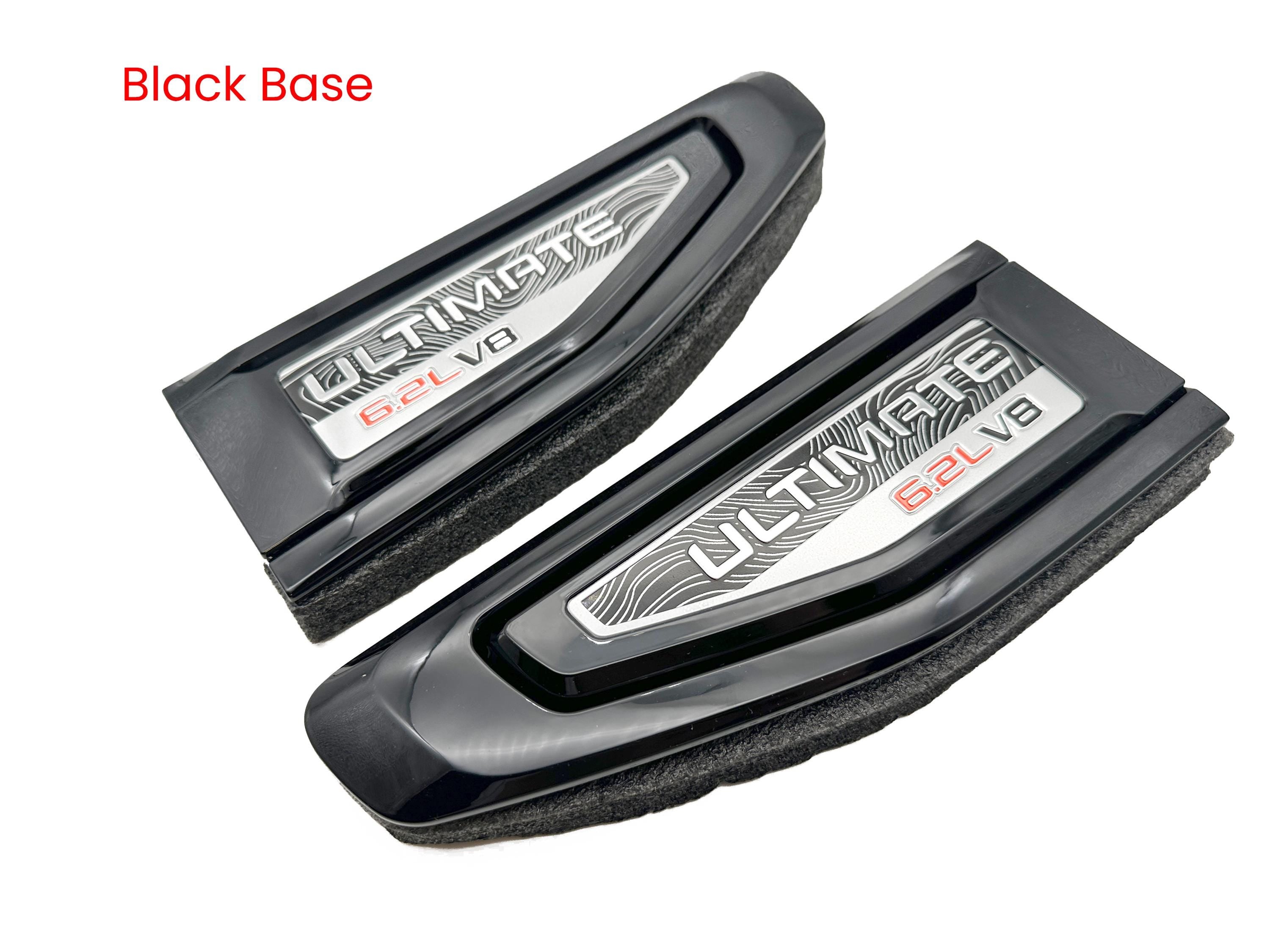 Black emblem Fit For 2021-2025 GMC Yukon 6.2L V8 Ultimate Fender Vent Emblem Kit Black