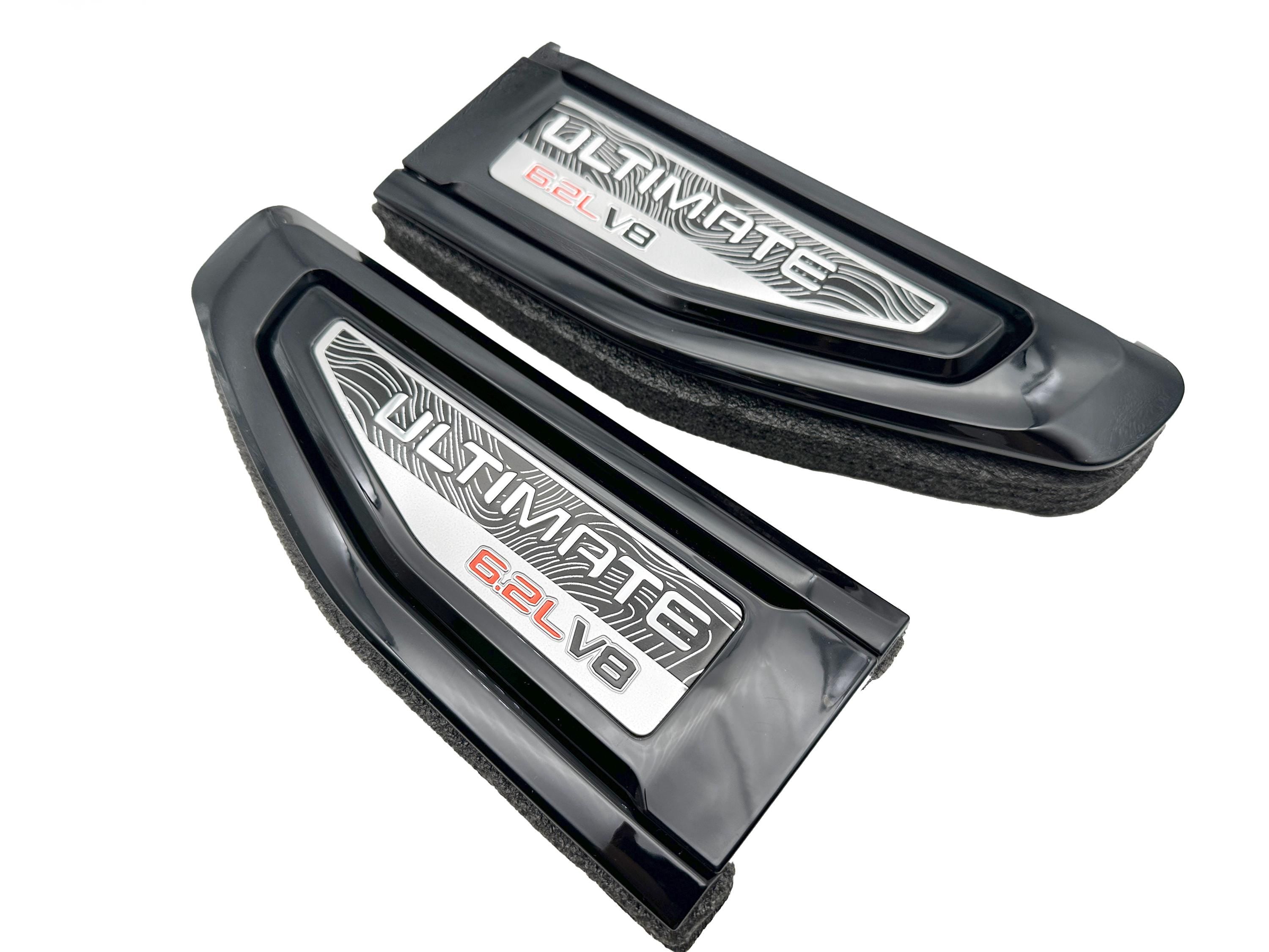 Black emblem Fit For 2021-2025 GMC Yukon 6.2L V8 Ultimate Fender Vent Emblem Kit Black