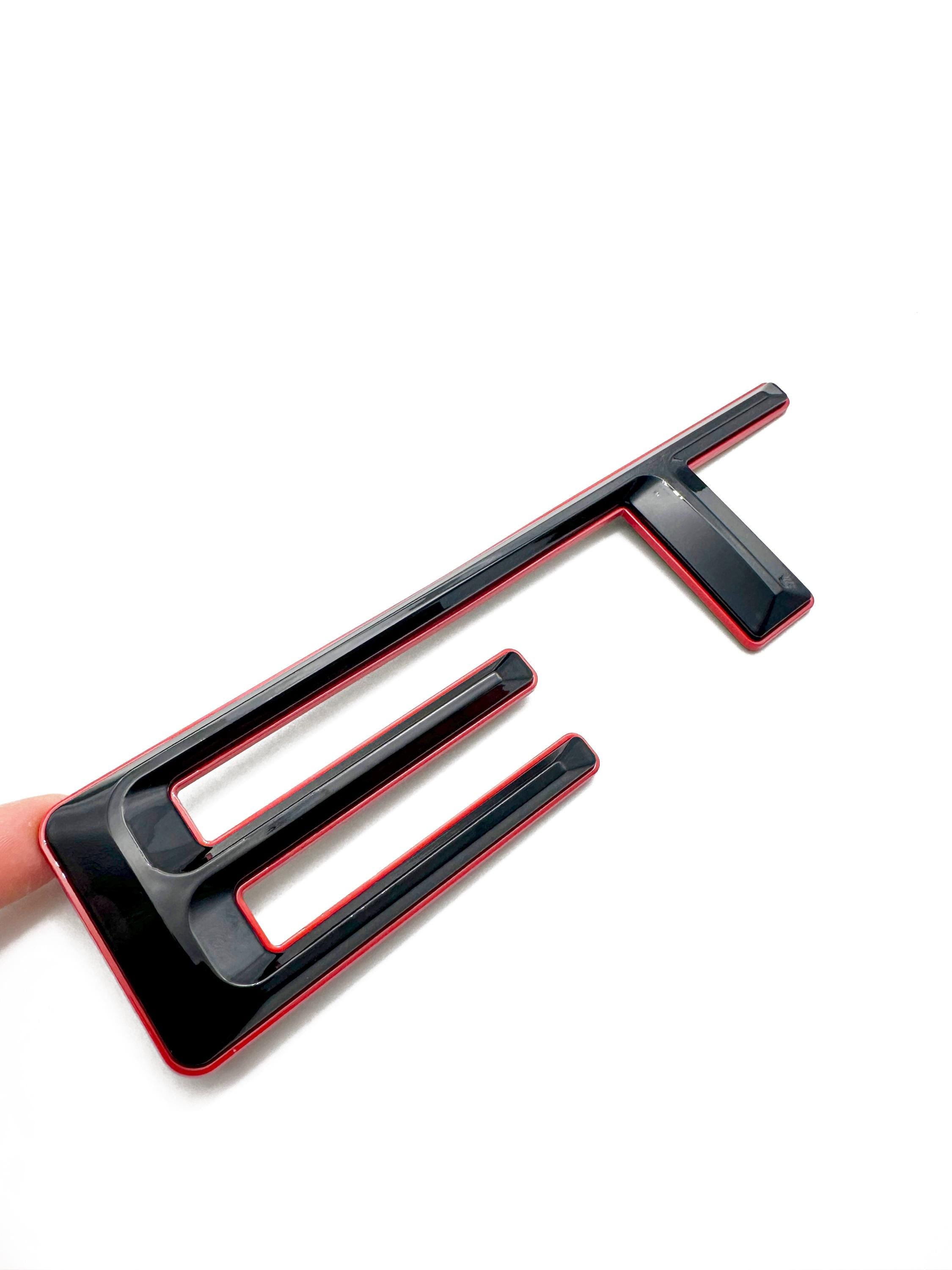 Double-layer Black with red 3D Raised Coated Tailgate Letter Inserts Decals Fit With Chevrolet Colorado 2023 -2025  Model